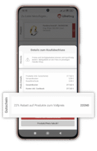 Preisvergleich mit Gutscheincodes