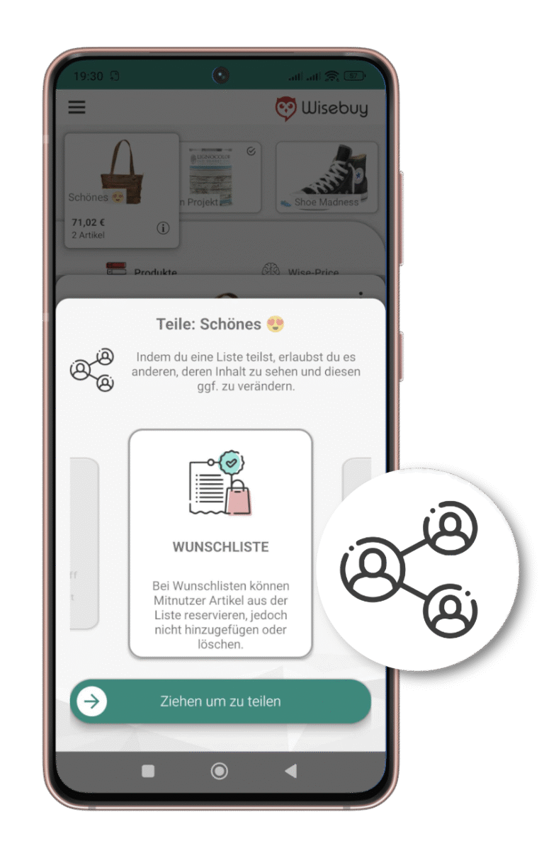 Wunschliste mit Freunden teilen